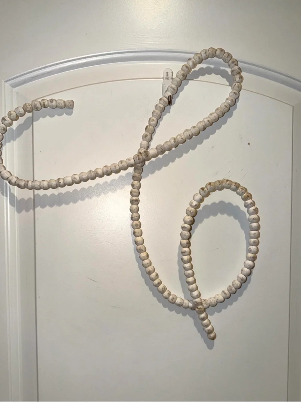 Restoration Hardware Baby Cream Wood Beaded Letter “C”